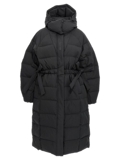 'Tech Seersucker Puffer' down jacket GANNI Black