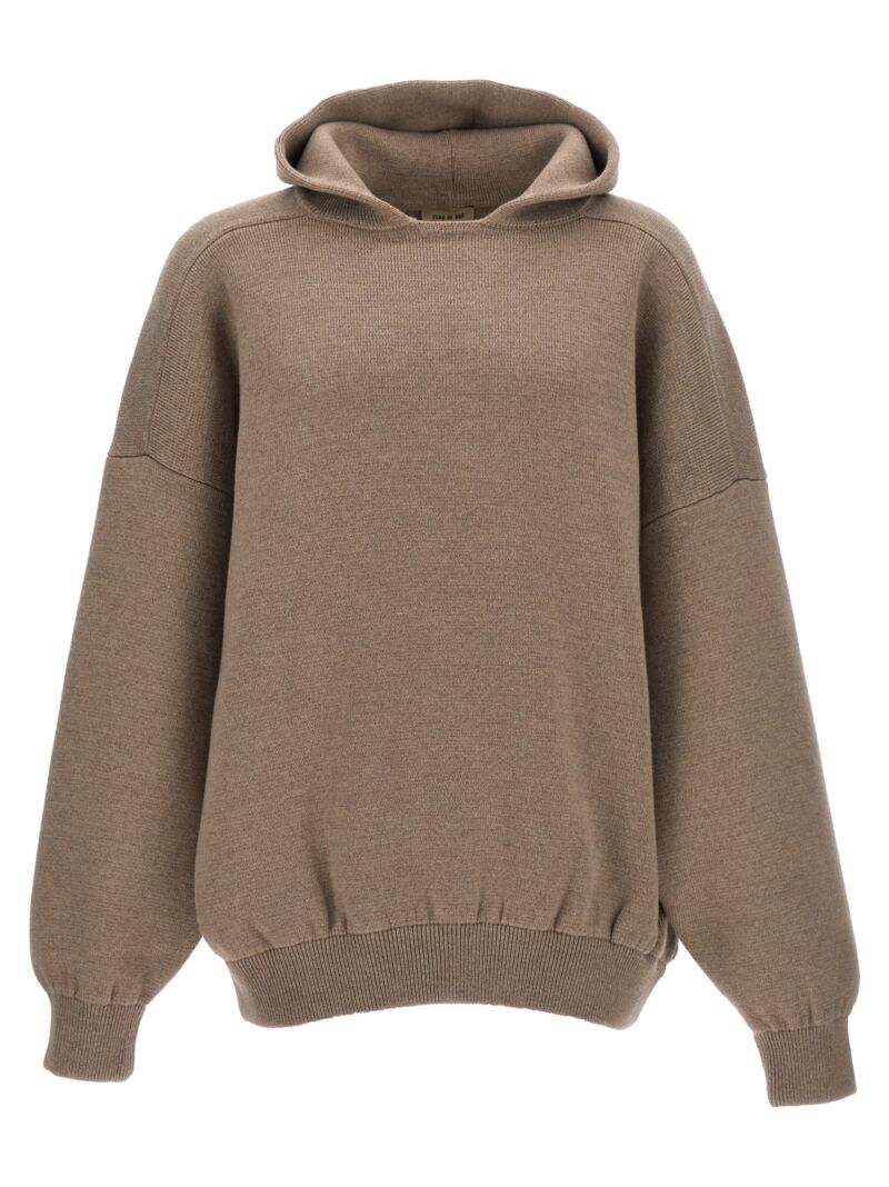 'Boucle Knit Hoodie' sweater FEAR OF GOD Beige