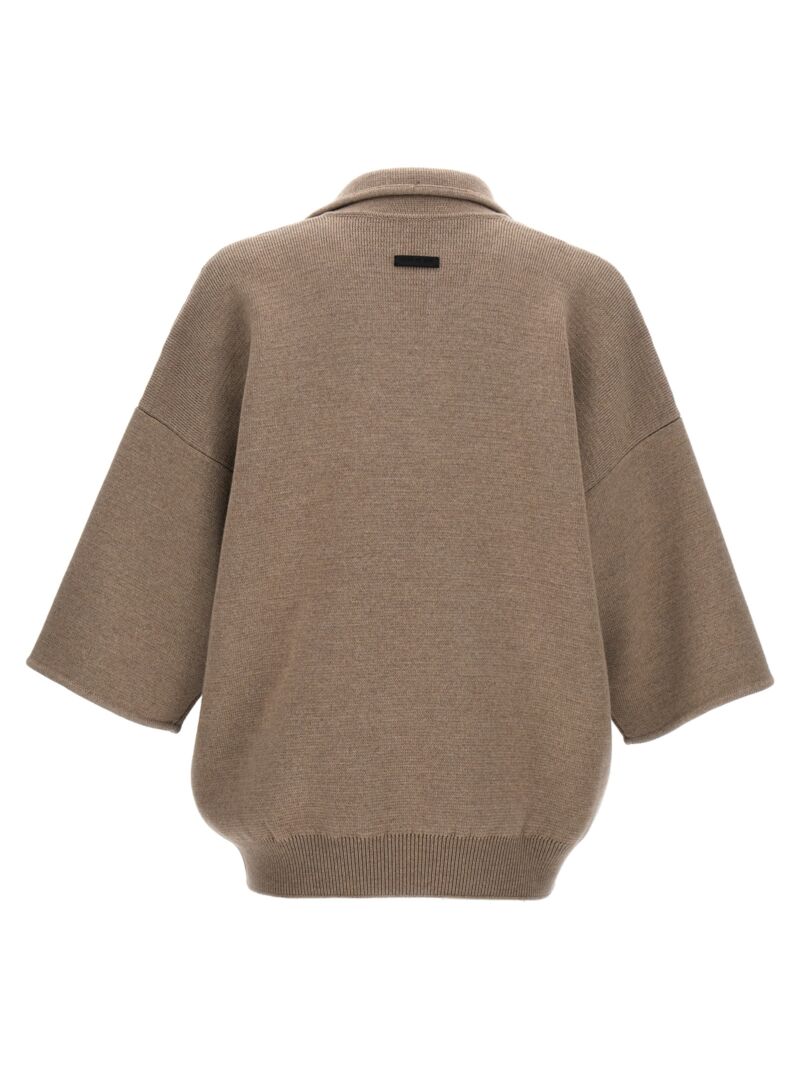 'Boucle Short Sleeve Polo' sweater FG24FW207351MERBEIGE FEAR OF GOD Beige