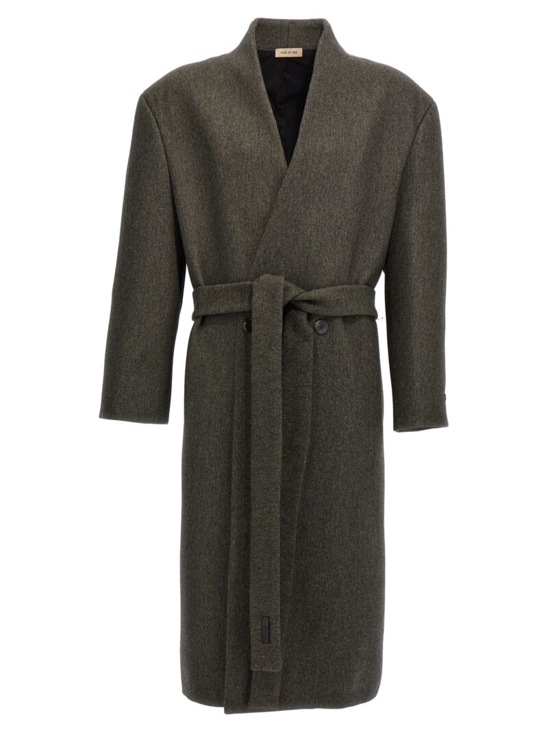 'Lapelless' coat FEAR OF GOD Green