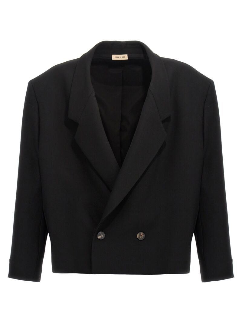 'Cropped Relaxed' blazer FEAR OF GOD Black