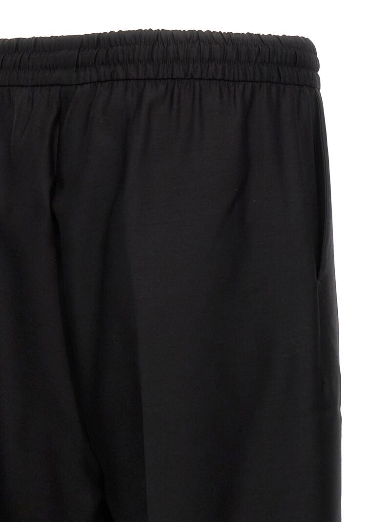 'Single Pleat Wide Leg' pants 70% virgin wool 30% silk FEAR OF GOD Black