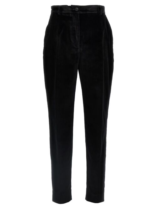 Velvet tuxedo pants DOLCE & GABBANA Black