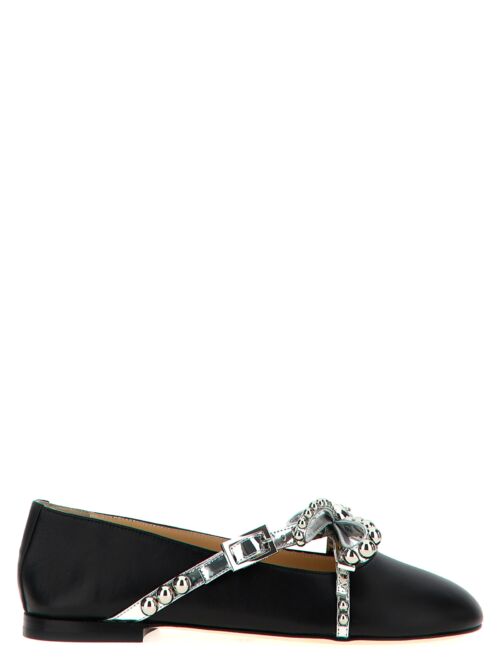 'Crystal Studs' ballet flats MACH & MACH Black