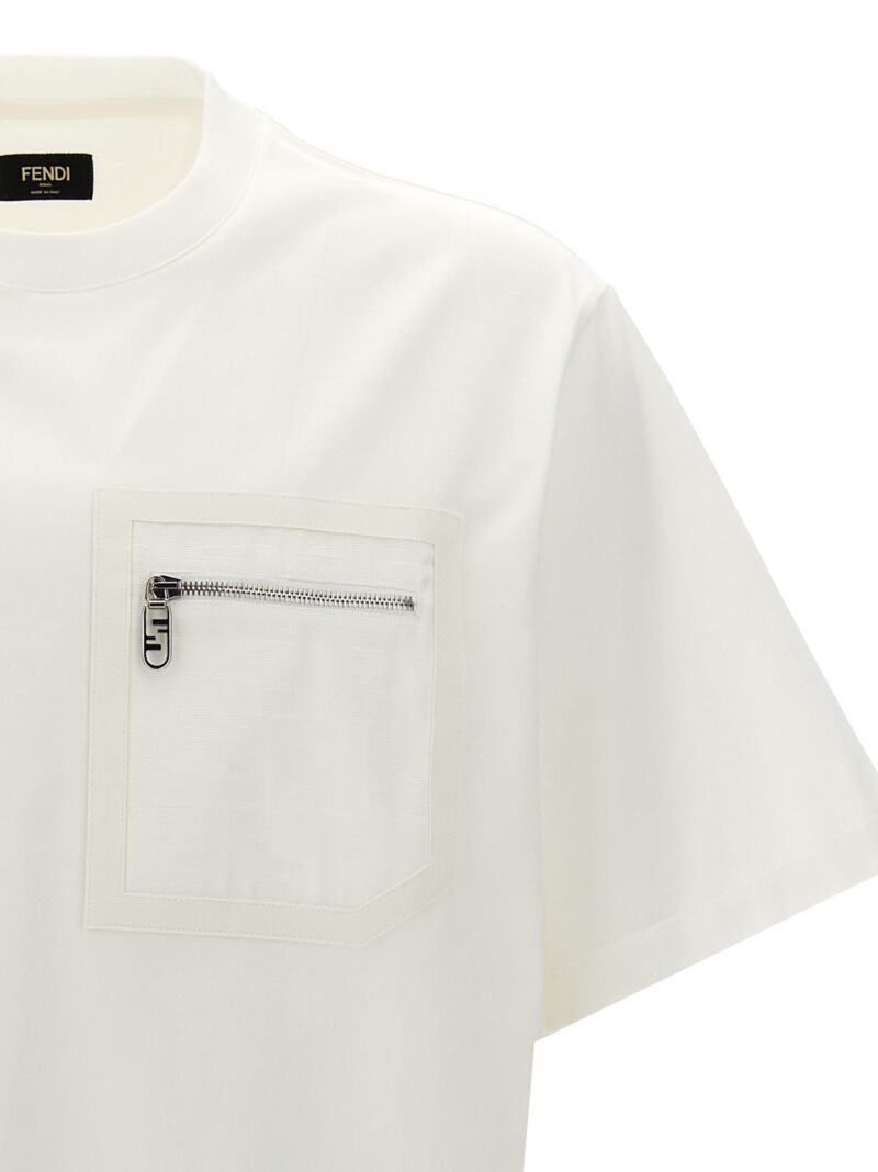 'FF' T-shirt Man FENDI White