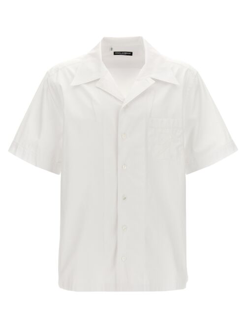 Logo embroidery shirt DOLCE & GABBANA White