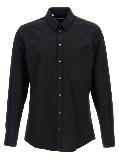 Logo embroidery shirt DOLCE & GABBANA Black