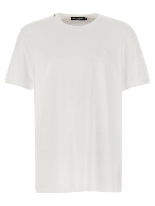 Logo embroidery t-shirt DOLCE & GABBANA White