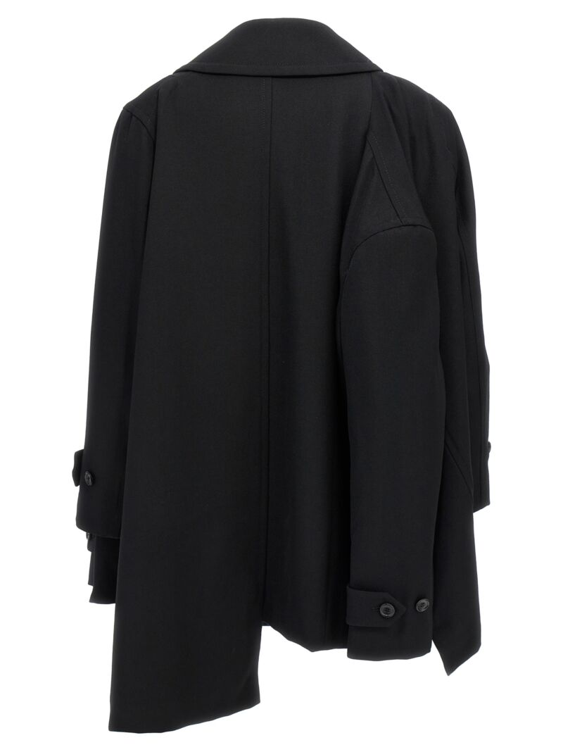 Double-breasted coat 4 sleeves GNC0011 COMME DES GARÇONS Black