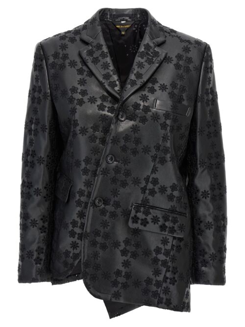 Embroidery single-breasted blazer COMME DES GARÇONS Black