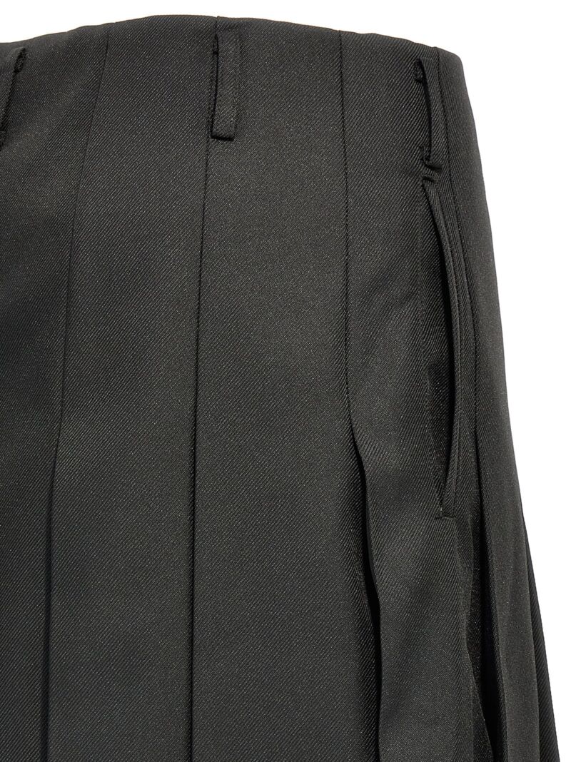 Pleated trousers 100% polyester COMME DES GARÇONS Black