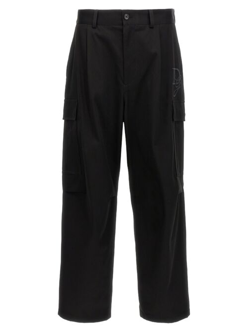 Logo embroidery pants DOLCE & GABBANA Black