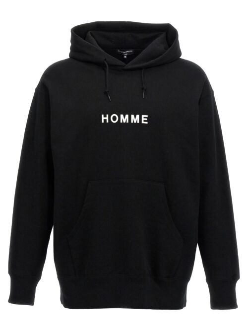 Logo print hoodie COMME DES GARҪONS HOMME Black