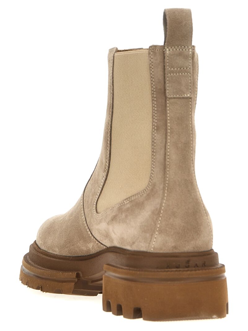 'H674' ankle boots Woman HOGAN Beige