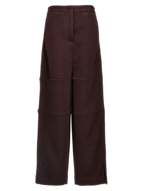 Viscose blend pants JIL SANDER Purple