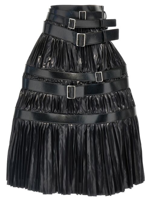 Pleated skirt with belts JUNYA WATANABE Black