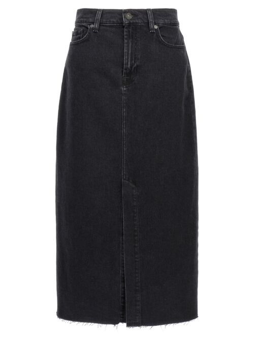 'Kellie' skirt 7 FOR ALL MANKIND Black