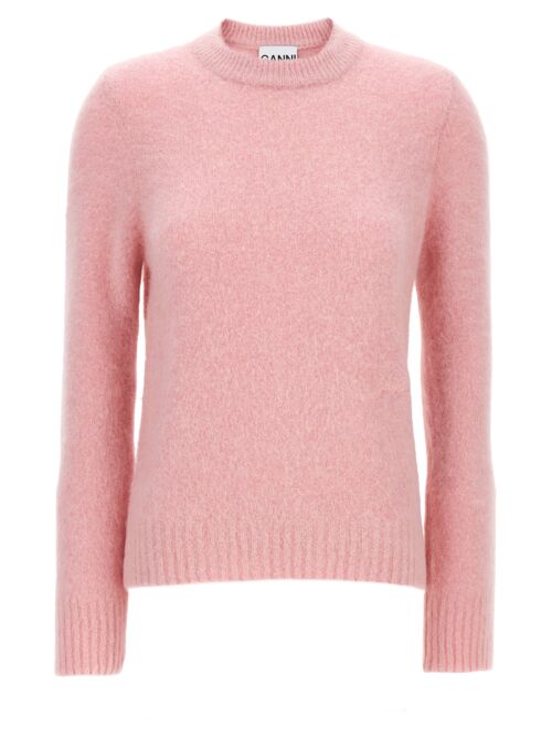 Logo embroidery sweater GANNI Pink