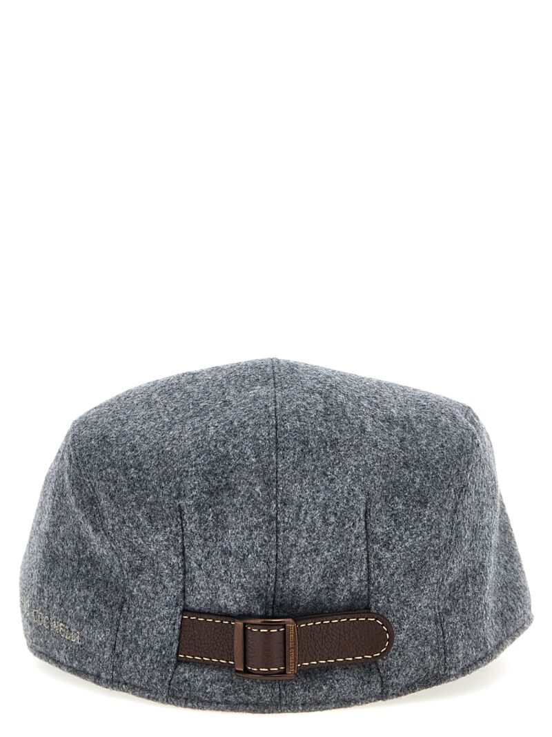 Logo embroidery hat Man BRUNELLO CUCINELLI Gray