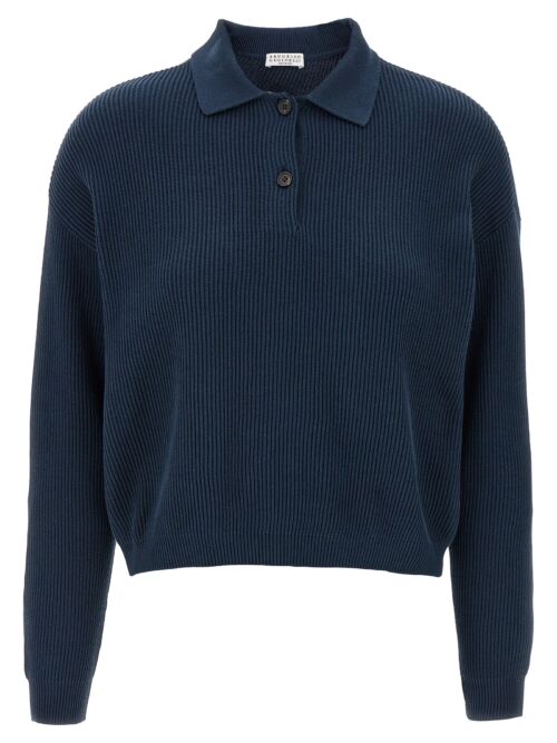 Ribbed sweater BRUNELLO CUCINELLI Blue