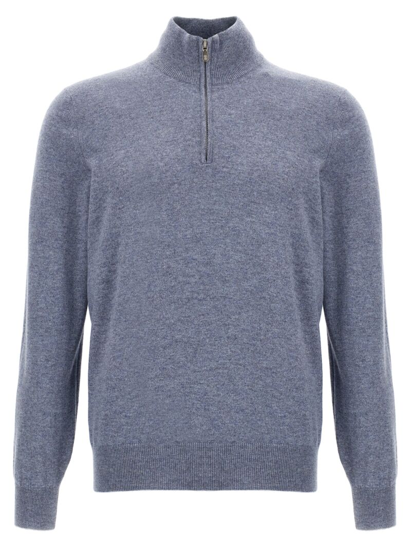 Cashmere turtleneck sweater BRUNELLO CUCINELLI Light Blue