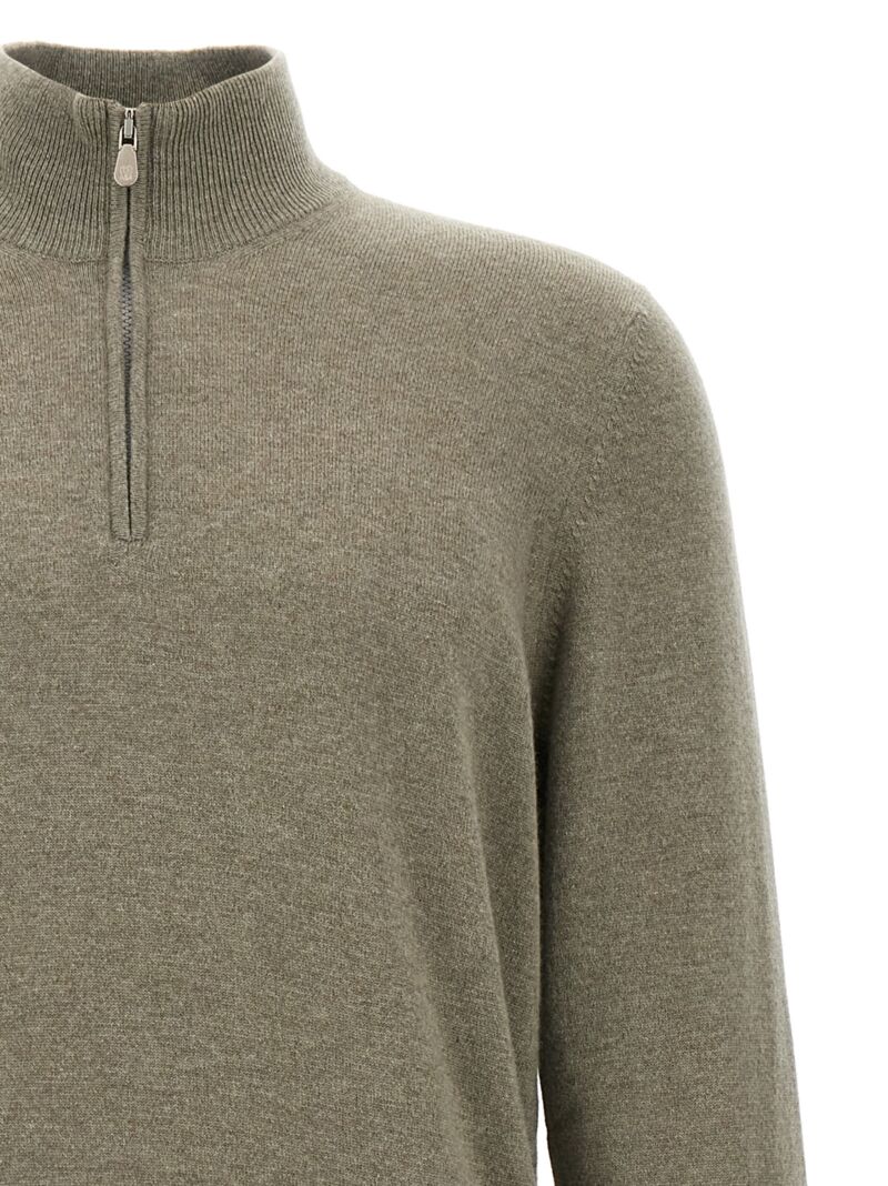 Cashmere turtleneck sweater Man BRUNELLO CUCINELLI Green