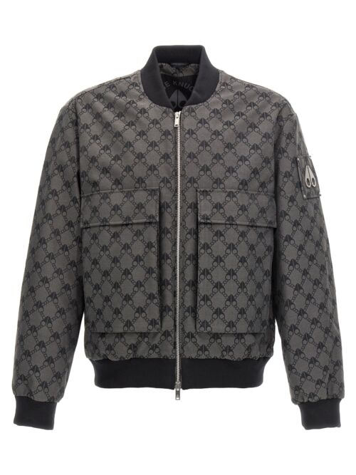 'Alder Mono' bomber jacket MOOSE KNUCKLES Gray