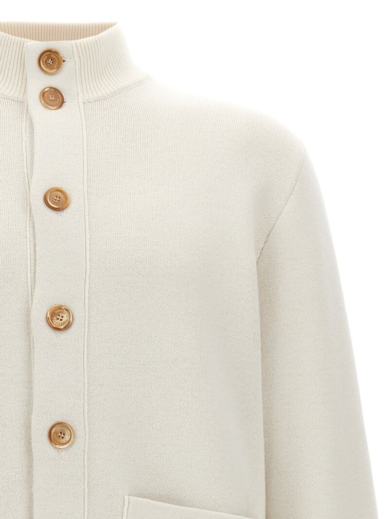 Wool blend cardigan Man BRUNELLO CUCINELLI White