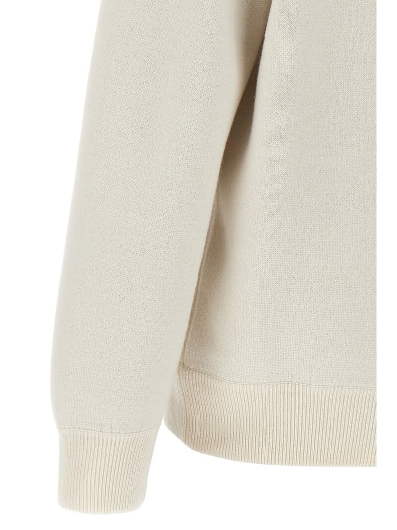 Wool blend cardigan 57% virgin wool 29% cashmere 10% silk 3% polyamide BRUNELLO CUCINELLI White