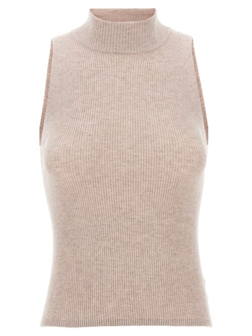 Glitter ribbed vest BRUNELLO CUCINELLI Pink