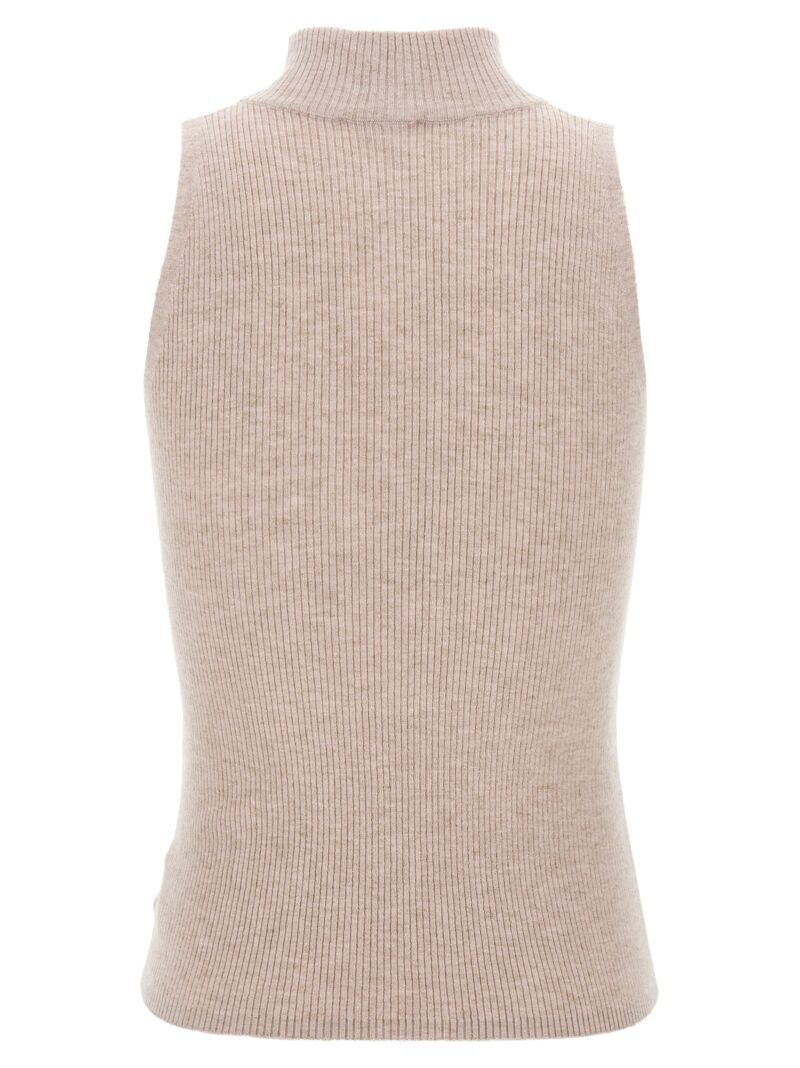 Glitter ribbed vest M9A822204C9614 BRUNELLO CUCINELLI Pink