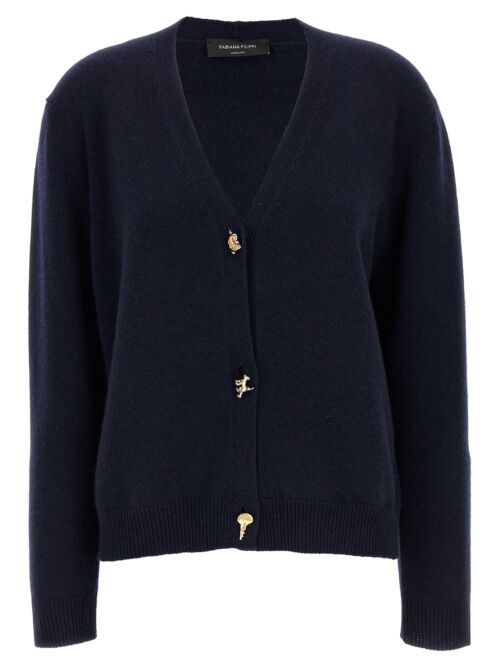 'Fabula' button cardigan FABIANA FILIPPI Blue