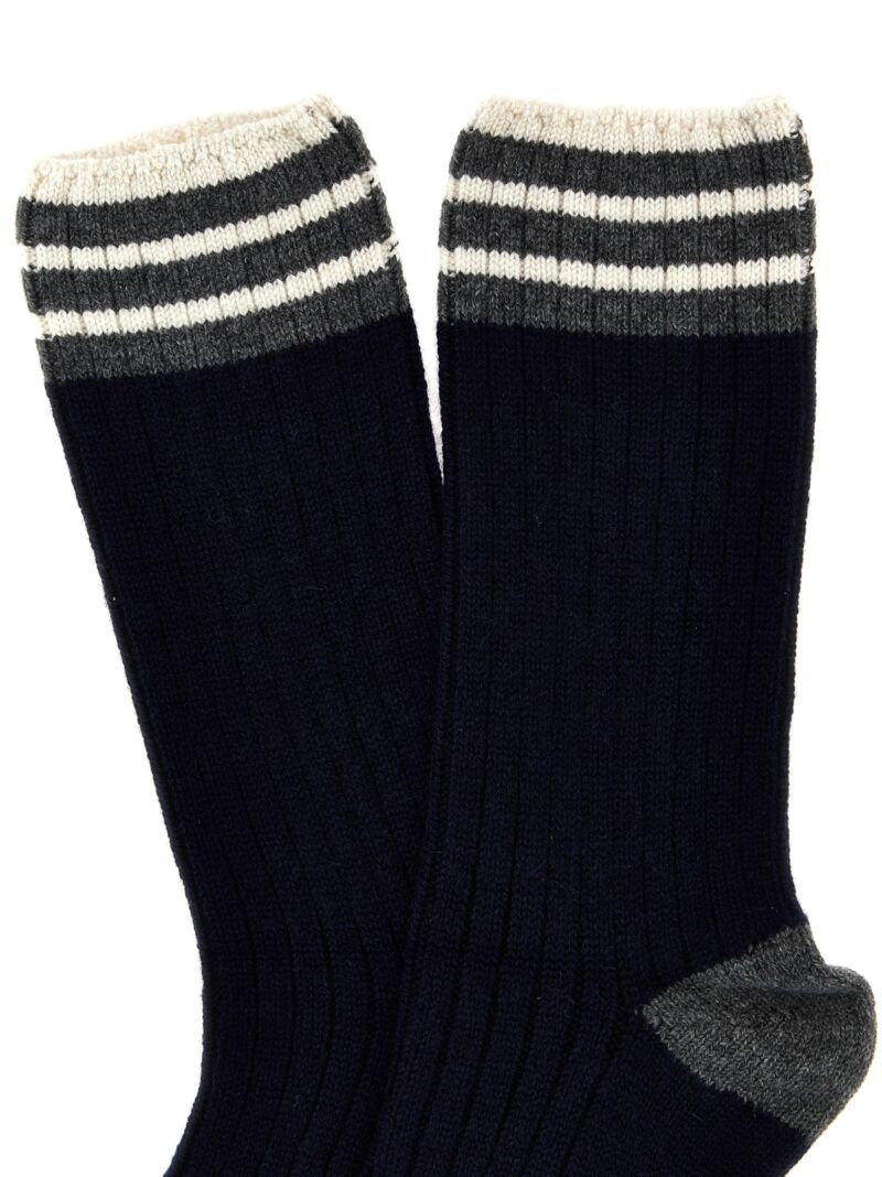 Ribbed socks Man BRUNELLO CUCINELLI Multicolor