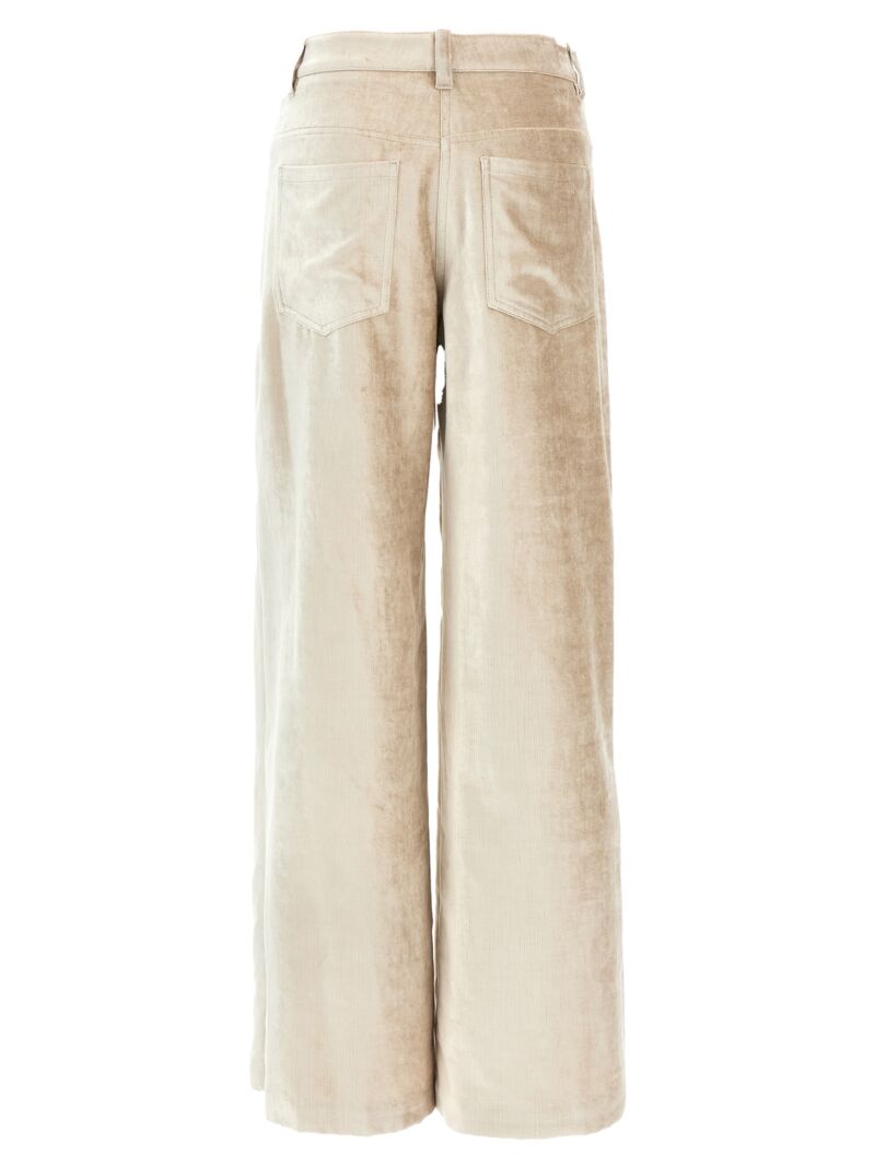 Velvet pants MD581P8716C4087 BRUNELLO CUCINELLI Beige