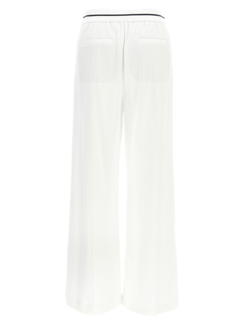 Loose leg joggers MG927HC799C6159 BRUNELLO CUCINELLI White