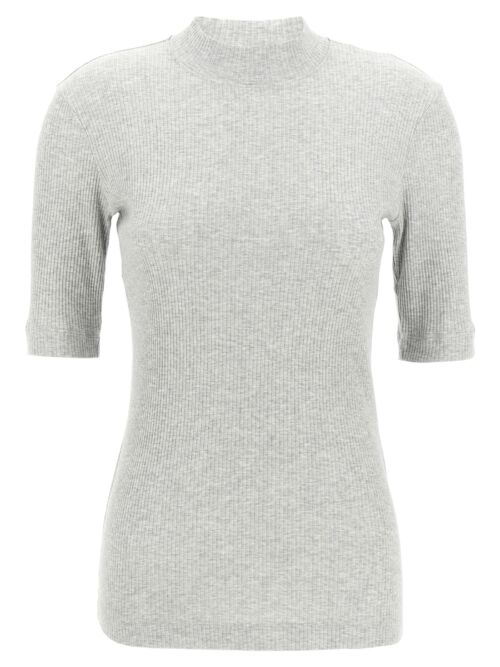 Ribbed T-shirt BRUNELLO CUCINELLI Gray