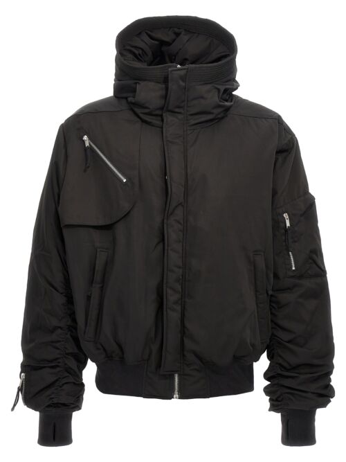 Hooded bomber jacket THOM KROM Black