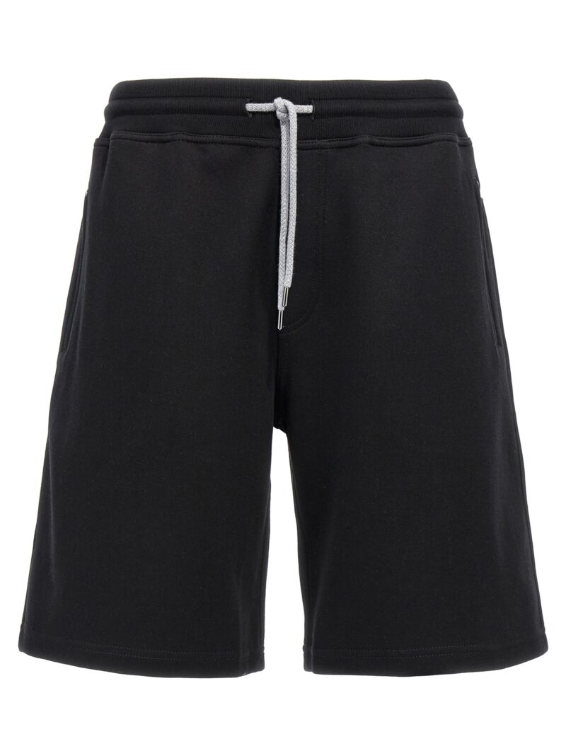 Cotton blend bermuda shorts BRUNELLO CUCINELLI Black