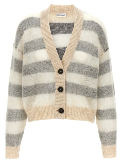 Striped cardigan BRUNELLO CUCINELLI Multicolor