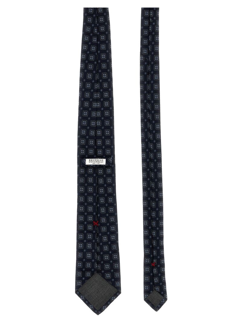 Patterned tie MV8940018CX615 BRUNELLO CUCINELLI Blue