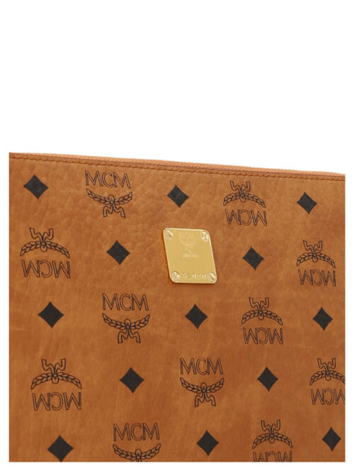 'Veritas Monogram Medium' clutch MCM Brown