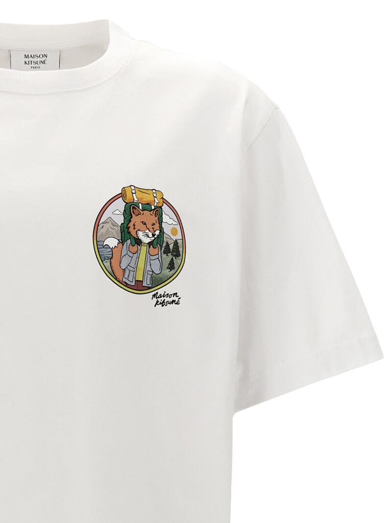 'Rambling Fox' T-shirt Man MAISON KITSUNE White