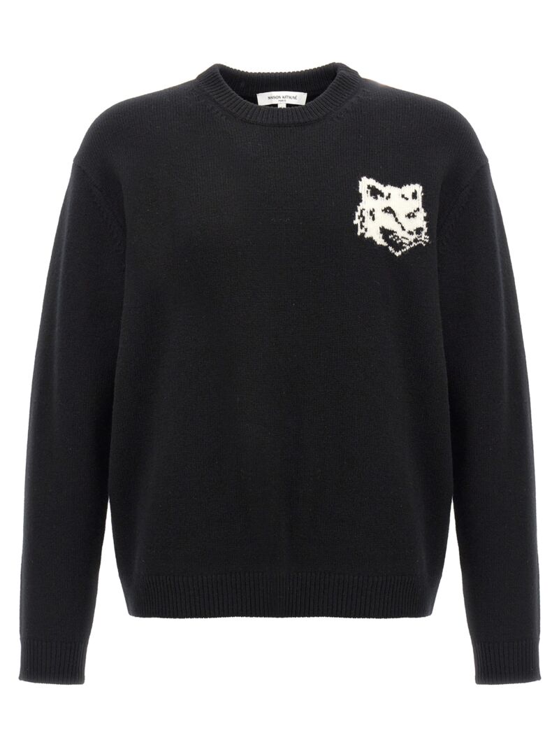 'Fox Head' sweater MAISON KITSUNE Black