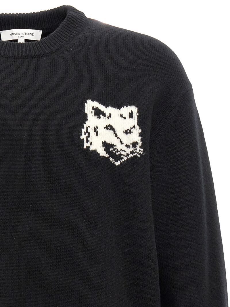 'Fox Head' sweater Man MAISON KITSUNE Black