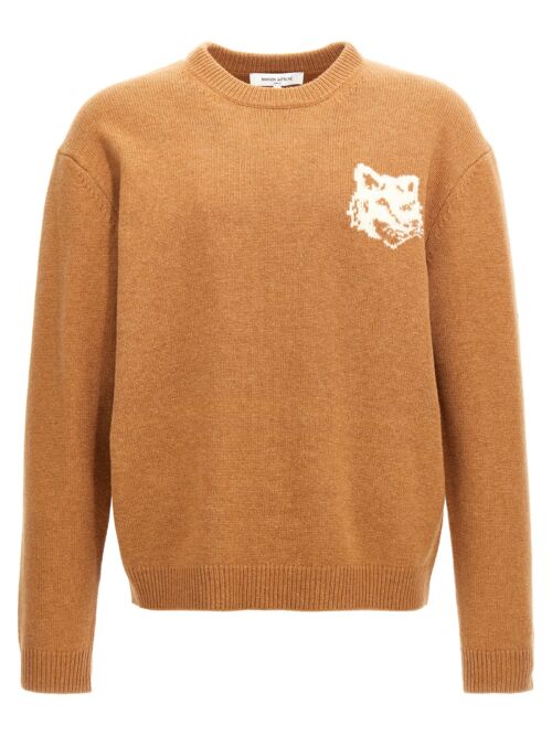 'Fox Head' sweater MAISON KITSUNE Brown