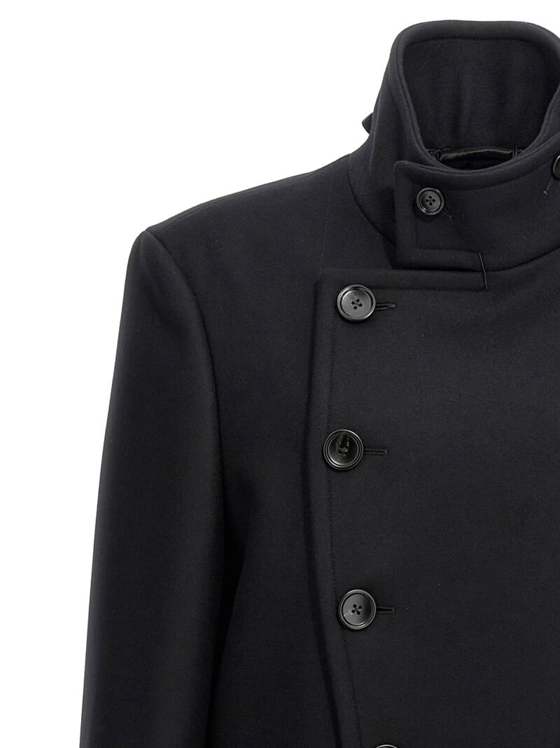 'Compact Japanese' coat 100% wool TOM FORD Black