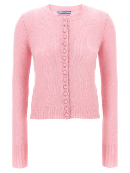 Cashmere cardigan PRADA Pink