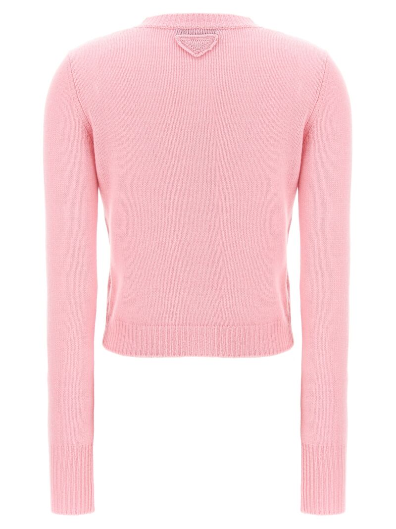 Cashmere cardigan P25N16SOOO15O5F0BDK PRADA Pink