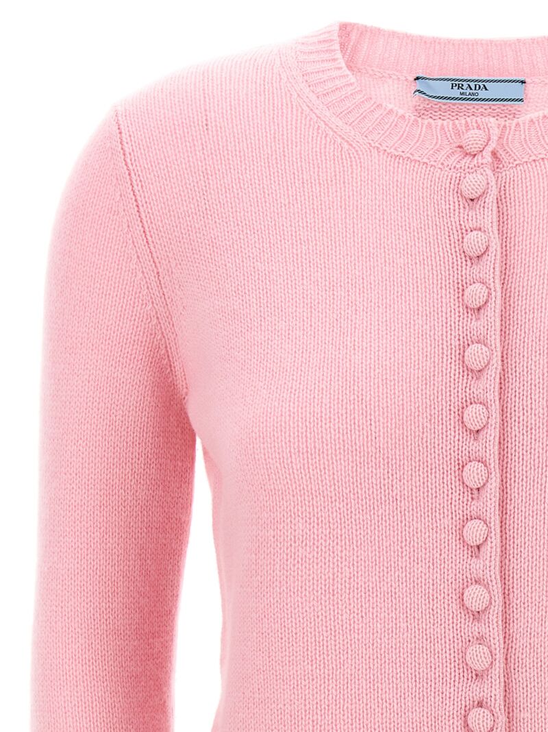 Cashmere cardigan Woman PRADA Pink