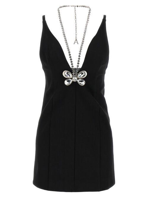 'Crystal Butterfly Mini' dress AREA Black